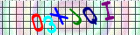 Blue Captcha Image