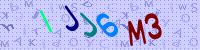 Blue Captcha Image