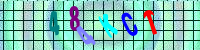 Blue Captcha Image